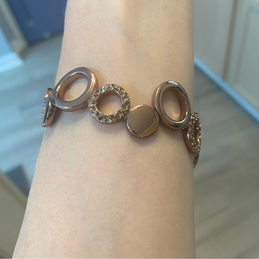 😀 Fossil Copper Circles Bracelet🌹